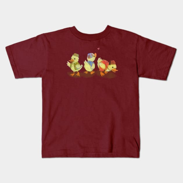 Babquack, Quassim and Omar the Duck Kids T-Shirt by Sew She Paints